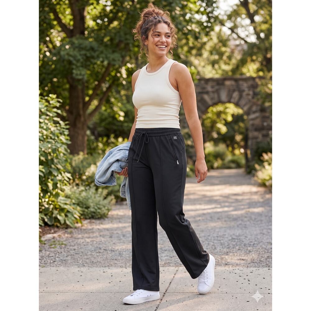 OFFLINE by Aerie Women's L Athleisure Minimalist Staple Front Seam‎ Track Pants - Picture 2 of 13